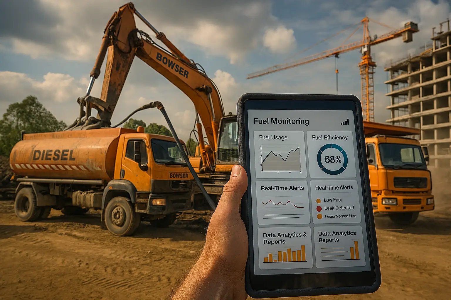Fuel Monitoring System in Construction: Real-Time Diesel Tracking and Control
